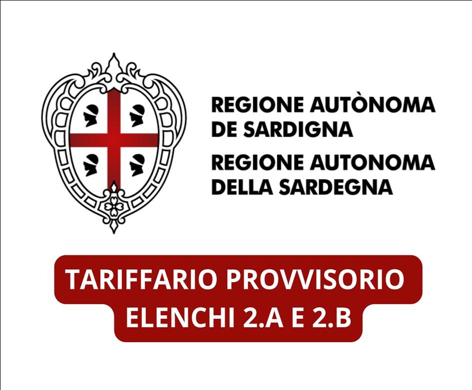 REGIONE SARDEGNA  - TARIFFARIO AUSILI 2.A E 2.B