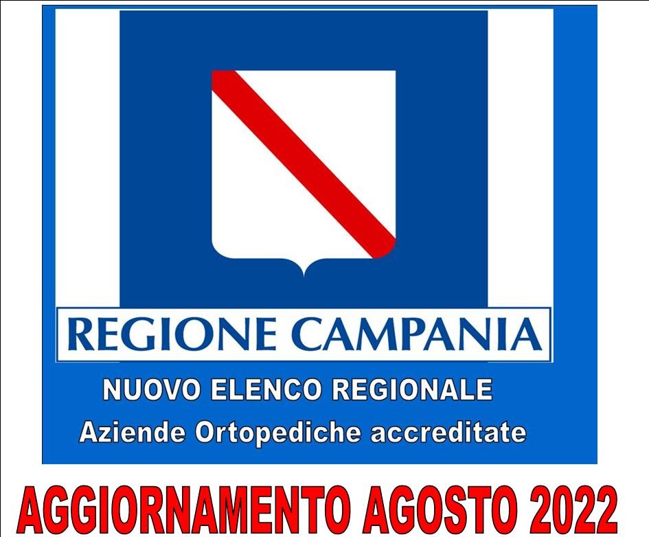 REGIONE CAMPANIA - INTEGRAZIONE ELENCO FORNITORI PROTESICA - AGOSTO 2022
