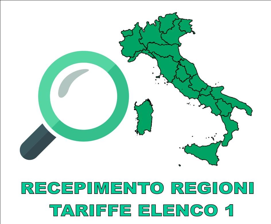 REGIONI - DELIBERE DI RECEPIMENTO TARIFFARIO ELENCO 1 DPCM LEA
