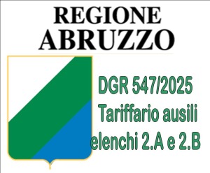 REGIONE ABRUZZO - ACCORDO TARIFFARIO AUSILI PROTESICA 2.A E 2.B