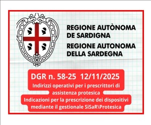 REGIONE SARDEGNA-INDIRIZZI OPERATIVI PER PRESCRITTORI ASSISTENZA PROTESICA